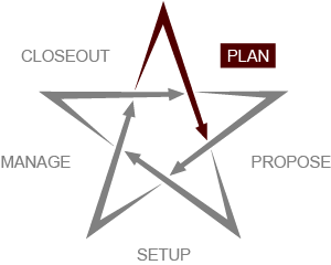 STAR graphic with Plan emphasized