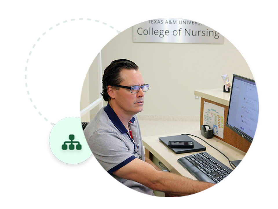 Texas A&M College of Nursing team using the Microsoft Planner App