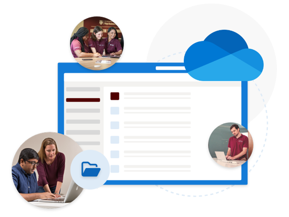 Texas A&M Staff and Students using the Microsoft OneDrive app